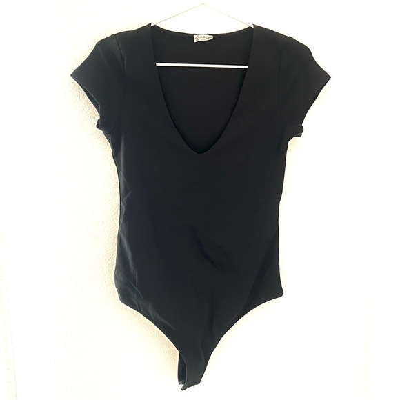 Free People Tops - Free People Ribbed V-Neck Bodysuit